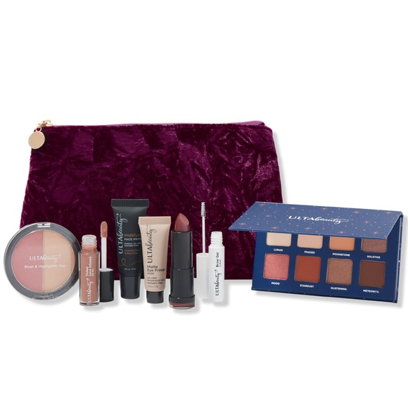 Ulta Beauty GIFT BAG Makeup Palette Primer Brows Highlighter Blush Lip Stick +++ - Picture 2 of 4